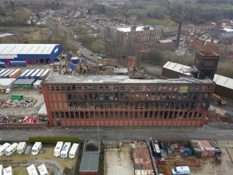 Ray Mill (Stalybridge) after the Fire 24th March 2018 DJI_0011