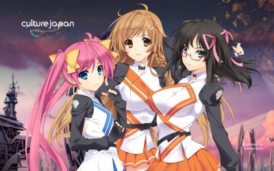 brunettes_blue_eyes_school_uniforms_skirts_glasses_long_hair_brown_eyes_green_eyes_pink_hair_twintails