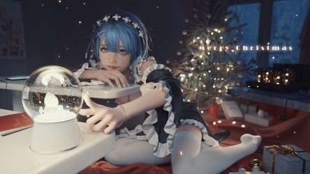 rem-anime-girl-maid-merry-christmas-re-zero-uhdpaper.com-4K-4.2755