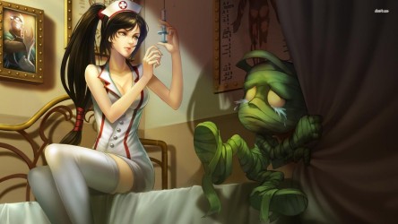 7878-amumu-and-nurse-akali-league-of-legends-1920x1080-game-wallpaper