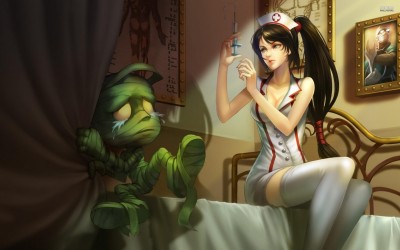amumu-and-nurse-akali-league-of-legends-20934-2560x1600