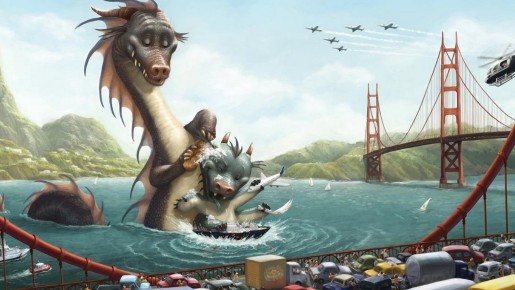 sea-monsters-taking-a-bath-in-the-river