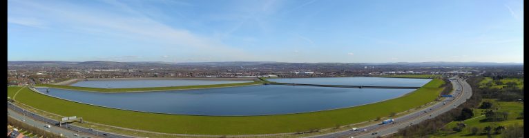 Looking over our local reservoir.