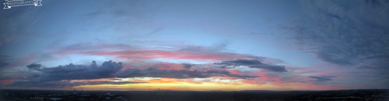 Sunset over Droylsden (August 2018)